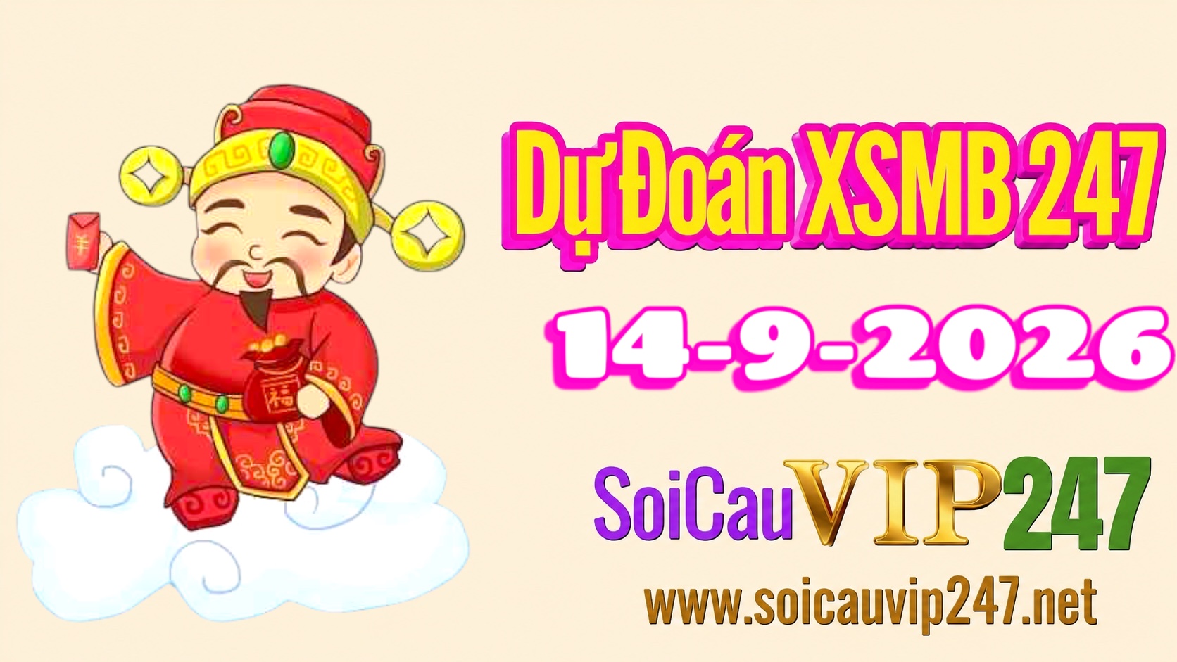 Dự đoán XSMB 247 ngày 14/09/2026