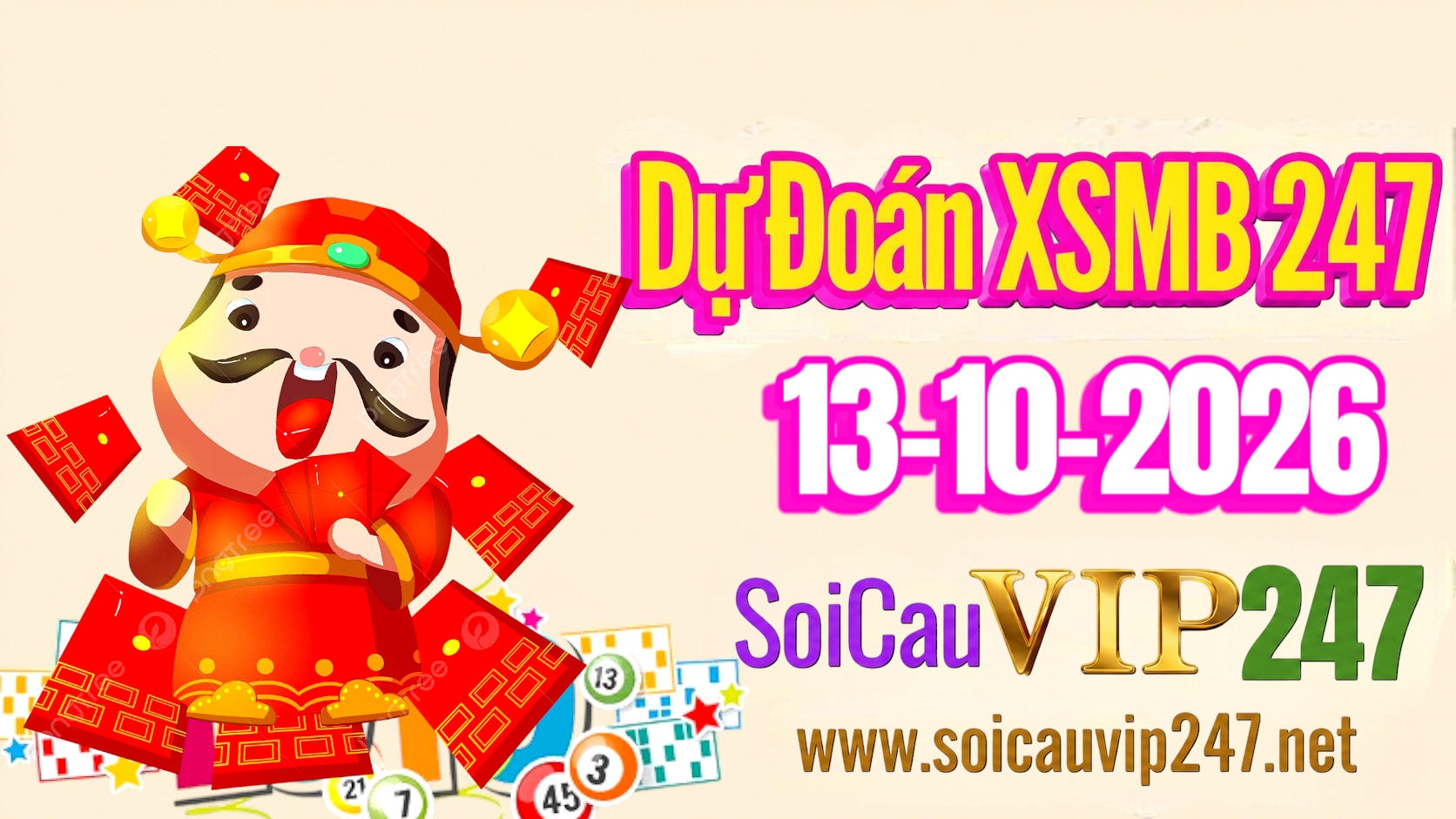 Dự đoán XSMB 247 ngày 13/10/2026