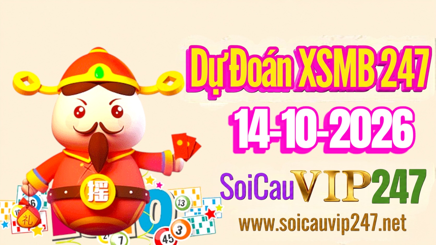 Dự đoán XSMB 247 ngày 14/10/2026